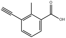 3-ethynyl-2-methylbenzoic acid 化学構造式