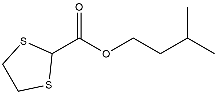 3-Methylbutyl 1,3-dithiolane-2-carboxylate Structure