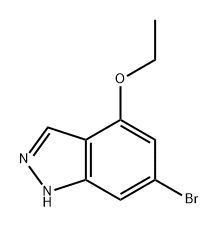 1H-Indazole, 6-bromo-4-ethoxy- Structure