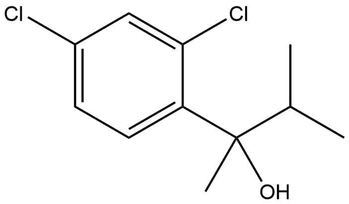 2,4-Dichloro-α-methyl-α-(1-methylethyl)benzenemethanol,1864908-92-8,结构式