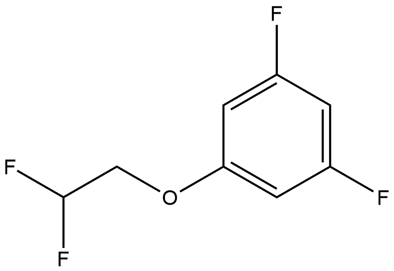 1-(2,2-Difluoroethoxy)-3,5-difluorobenzene,1864914-38-4,结构式