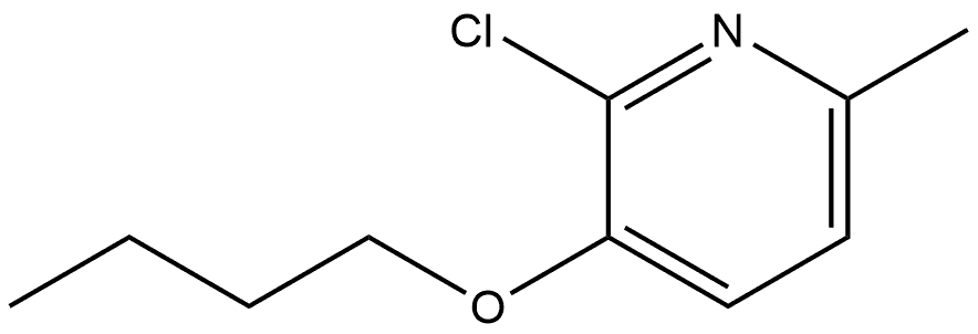 3-Butoxy-2-chloro-6-methylpyridine,1865010-52-1,结构式