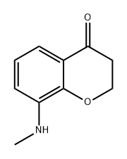 4H-1-Benzopyran-4-one, 2,3-dihydro-8-(methylamino)- Structure
