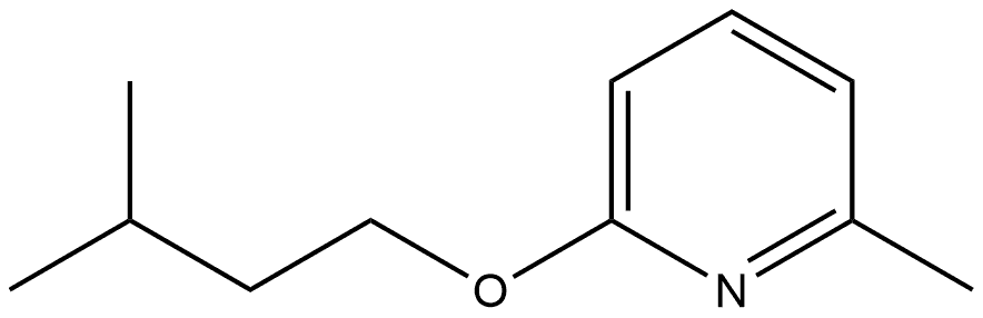 2-Methyl-6-(3-methylbutoxy)pyridine Structure