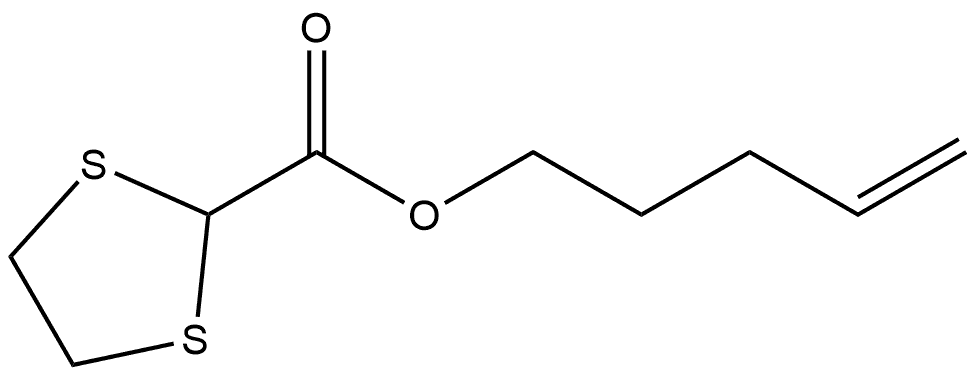 4-Penten-1-yl 1,3-dithiolane-2-carboxylate Structure