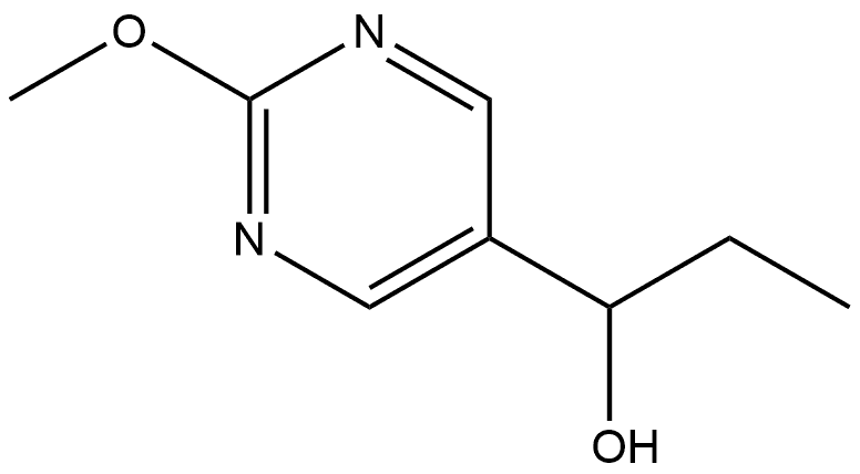 α-Ethyl-2-methoxy-5-pyrimidinemethanol Structure