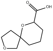 2,6-dioxaspiro[4.5]decane-7-carboxylic acid Struktur