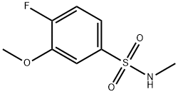 4-Fluoro-3-methoxy-N-methylbenzene-1-sulfonamide Struktur