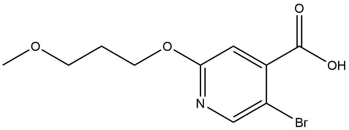 5-Bromo-2-(3-methoxypropoxy)-4-pyridinecarboxylic acid Structure