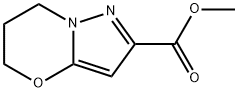 5H-Pyrazolo[5,1-b][1,3]oxazine-2-carboxylic acid, 6,7-dihydro-, methyl ester Struktur