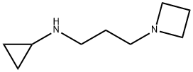 1-Azetidinepropanamine, N-cyclopropyl- Struktur