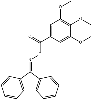 9H-Fluoren-9-one O-(3,4,5-trimethoxybenzoyl)oxime,1866-76-8,结构式