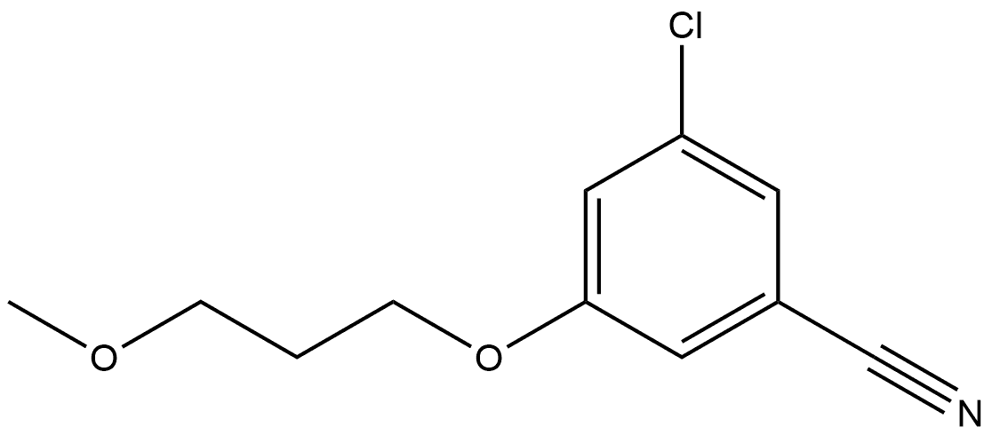 3-Chloro-5-(3-methoxypropoxy)benzonitrile Structure