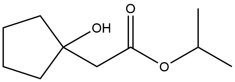 isopropyl 2-(1-hydroxycyclopentyl)acetate,1866283-12-6,结构式