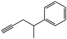 (pent-4-yn-2-yl)benzene 结构式