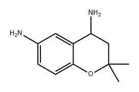 2H-1-Benzopyran-4,6-diamine, 3,4-dihydro-2,2-dimethyl- Struktur