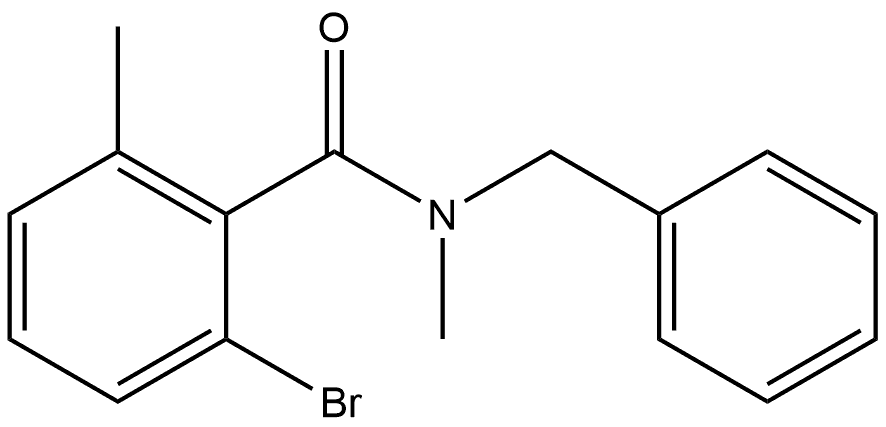 2-Bromo-N,6-dimethyl-N-(phenylmethyl)benzamide,1866522-84-0,结构式