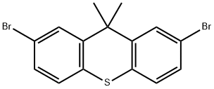 9H-Thioxanthene, 2,7-dibromo-9,9-dimethyl- 化学構造式
