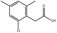 Benzeneacetic acid, 2-chloro-4,6-dimethyl- Struktur