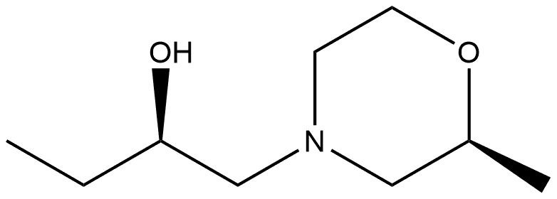 4-Morpholineethanol,α-ethyl-2-methyl-,(αR,2S)- 化学構造式