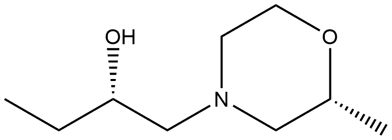 4-Morpholineethanol,α-ethyl-2-methyl-,(αS,2R)- Structure