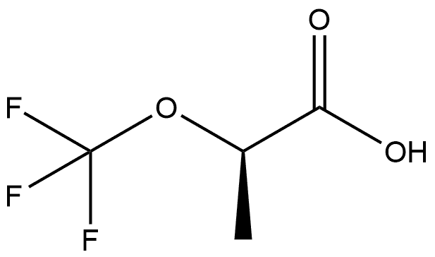 (2R)-2-(Trifluoromethoxy)propanoic acid Structure