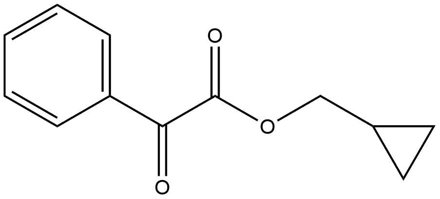 Cyclopropylmethyl α-oxobenzeneacetate Structure