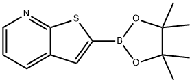 Thieno[2,3-b]pyridine, 2-(4,4,5,5-tetramethyl-1,3,2-dioxaborolan-2-yl)- Structure