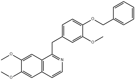 Isoquinoline, 6,7-dimethoxy-1-[[3-methoxy-4-(phenylmethoxy)phenyl]methyl]-