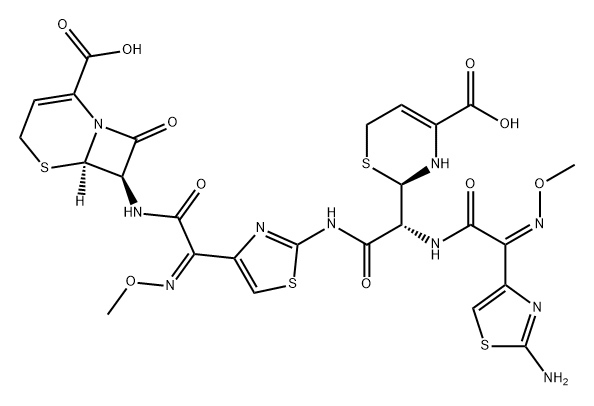头孢唑肟杂质,186957-49-3,结构式