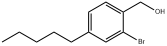 Benzenemethanol, 2-bromo-4-pentyl- Structure