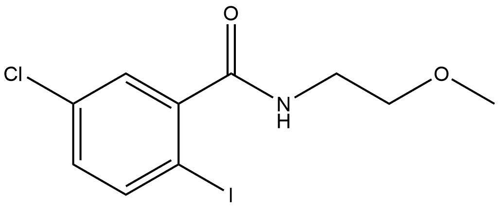 5-Chloro-2-iodo-N-(2-methoxyethyl)benzamide Structure