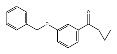 Methanone, cyclopropyl[3-(phenylmethoxy)phenyl]- Struktur