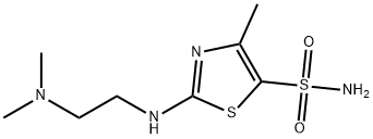 2-[[2-(Dimethylamino)ethyl]amino]-4-methyl-5-thiazolesulfonamide 结构式