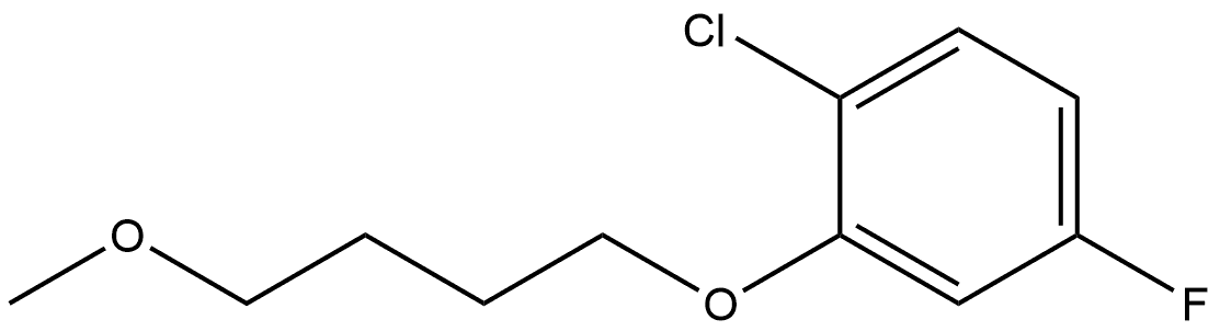 1-Chloro-4-fluoro-2-(4-methoxybutoxy)benzene Structure