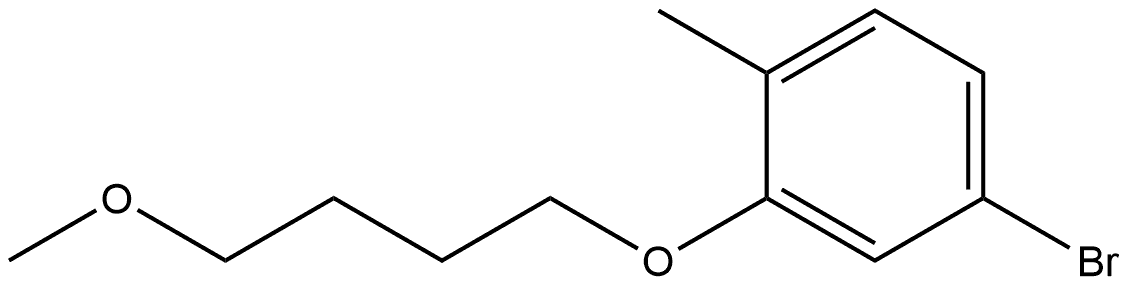 4-Bromo-2-(4-methoxybutoxy)-1-methylbenzene Structure