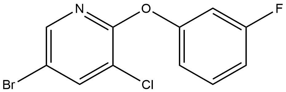 5-Bromo-3-chloro-2-(3-fluorophenoxy)pyridine Structure