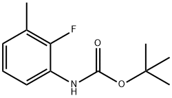 Carbamic acid, N-(2-fluoro-3-methylphenyl)-, 1,1-dimethylethyl ester Structure