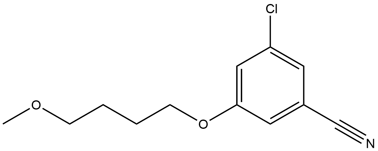 3-Chloro-5-(4-methoxybutoxy)benzonitrile Structure