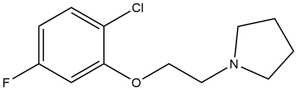 1-[2-(2-Chloro-5-fluorophenoxy)ethyl]pyrrolidine,1870799-52-2,结构式