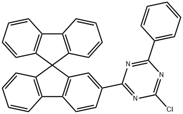1,3,5-Triazine, 2-chloro-4-phenyl-6-(9,9'-spirobi[9H-fluoren]-2-yl)- 结构式