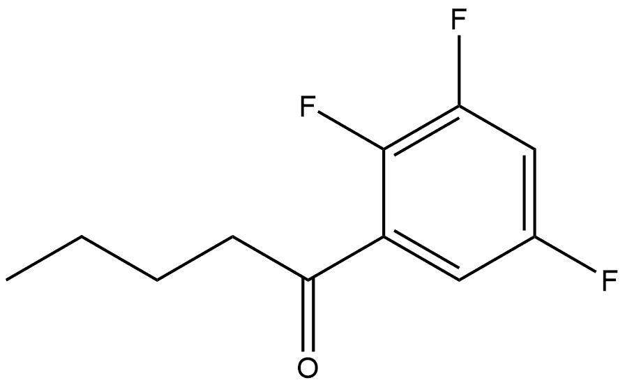 1-(2,3,5-Trifluorophenyl)-1-pentanone Structure