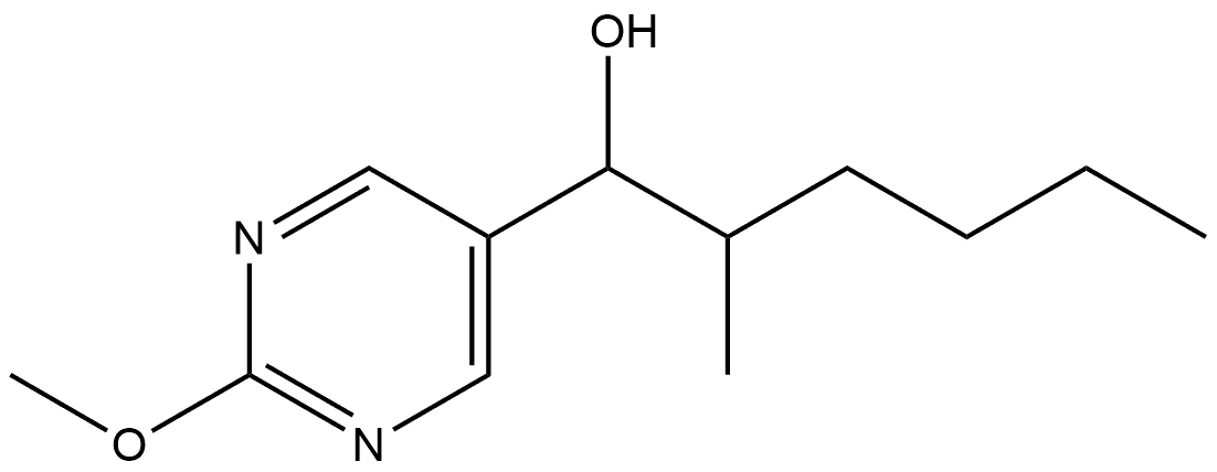 2-Methoxy-α-(1-methylpentyl)-5-pyrimidinemethanol Structure