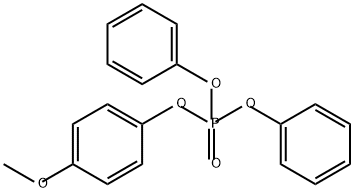 Phosphoric acid, 4-methoxyphenyl diphenyl ester Structure