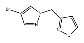 Isoxazole, 3-[(4-bromo-1H-pyrazol-1-yl)methyl]-|3-((4-溴-1H-吡唑-1-基)甲基)异恶唑