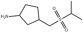 Cyclopentanamine, 3-[[(1-methylethyl)sulfonyl]methyl]- Structure