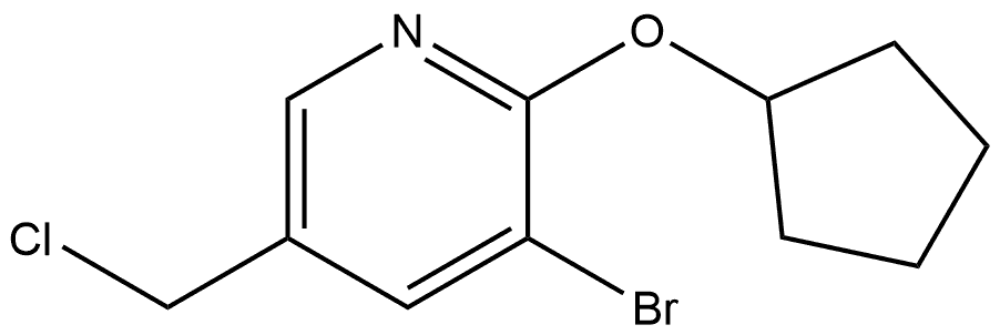 3-Bromo-5-(chloromethyl)-2-(cyclopentyloxy)pyridine|