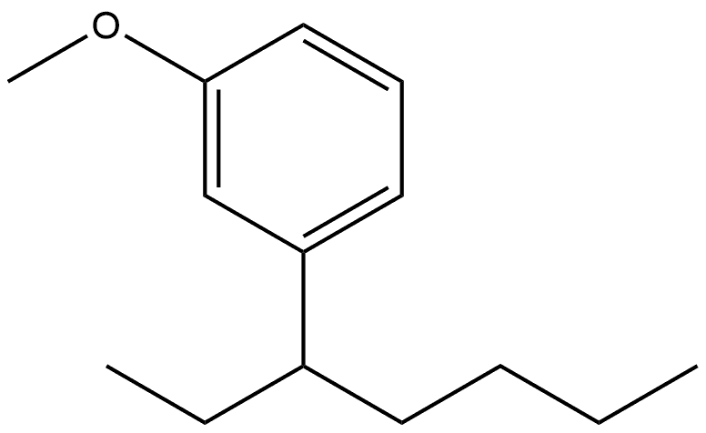 1-(1-Ethylpentyl)-3-methoxybenzene Structure