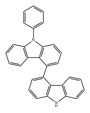 4,4'-Bi-9H-carbazole, 9-phenyl- Structure