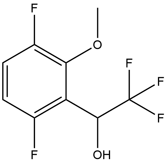 3,6-Difluoro-2-methoxy-α-(trifluoromethyl)benzenemethanol Structure